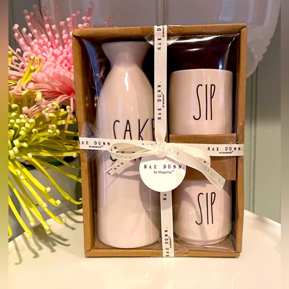 NEW Rae Dunn Ceramic Sake Set Sake and Sip - Picture 2 of 2